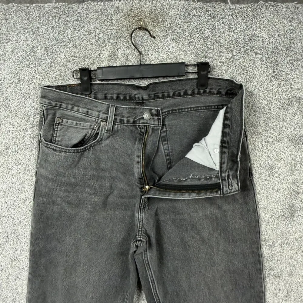 Levis 550 '92 Jeans Mens 34x32 Gray Relaxed Tapered Denim Charcoal Wash